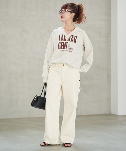 Spick & Span(スピックアンドスパン)の「≪洗濯機洗い可≫起毛ペインターチノ(チノパンツ・レディース・ホワイト/ブラウン/グリーン・36/38)」の21枚目の写真