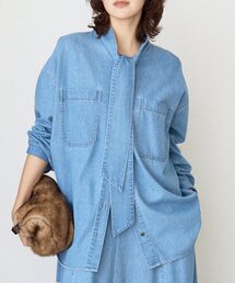 RIVE DROITE | 予約【抜け感】デニムボウタイシャツ(シャツ/ブラウス)