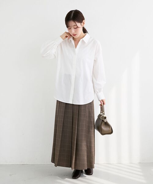 le.coeur blanc（ルクールブラン）の「ブラウス×ニットビスチェセット（シャツ/ブラウス・レディース・ブルー/オフホワイト・38）」の13枚目の写真