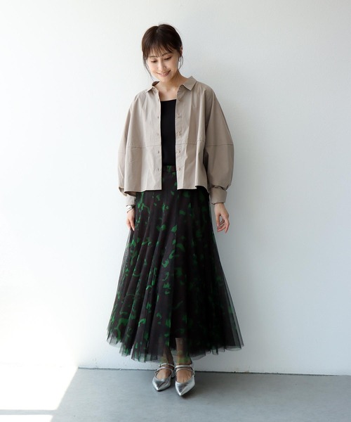 Jines(ジネス)の「バレルシャツ(シャツ/ブラウス・レディース・ブラウン/ベージュ/グレー・38)」の6枚目の写真