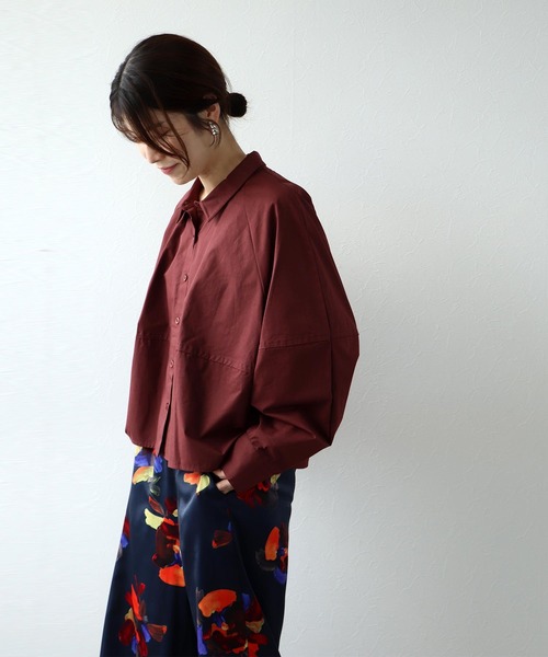 Jines(ジネス)の「バレルシャツ(シャツ/ブラウス・レディース・ブラウン/ベージュ/グレー・38)」の10枚目の写真