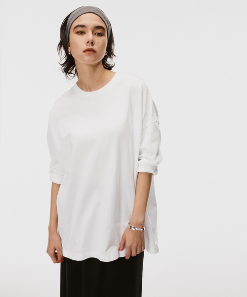 coca（coca）（コカ）の「コットンロングTシャツ（Tシャツ/カットソー・レディース・ブラウン/ホワイト/ブラック/グレー・L/M/S）」の16枚目の写真