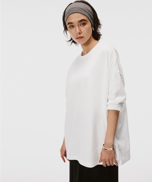 coca（coca）（コカ）の「コットンロングTシャツ（Tシャツ/カットソー・レディース・ブラウン/ホワイト/ブラック/グレー・L/M/S）」の19枚目の写真