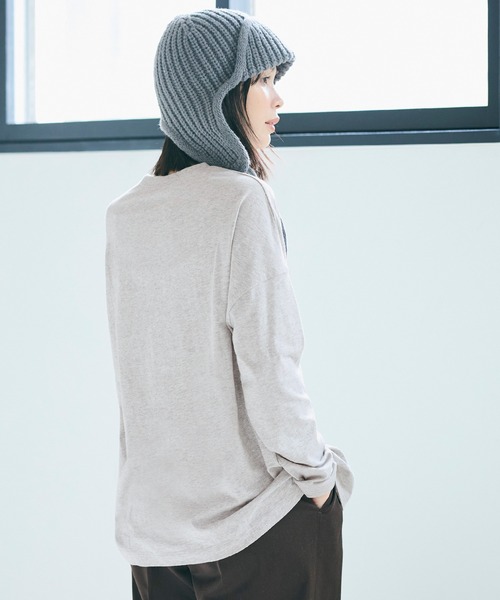 coca（coca）（コカ）の「コットンロングTシャツ（Tシャツ/カットソー・レディース・ブラウン/ホワイト/ブラック/グレー・L/M/S）」の22枚目の写真