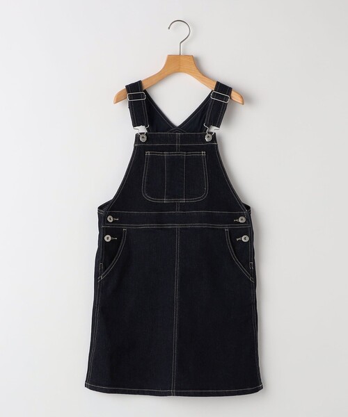 SHIPS(シップス)の「SHIPS KIDS:140~150cm /デニム オーバーオール スカート(スカート・キッズ・ネイビー・140/150)」の4枚目の写真