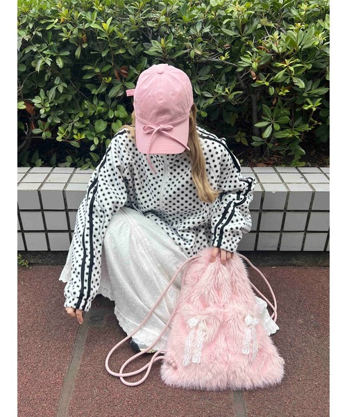 WC（ダブル シー）の「《秋冬新作★》モコモコフェイクファーナップサック（バックパック/リュック・レディース・ブラウン/ピンク・FREE）」の22枚目の写真