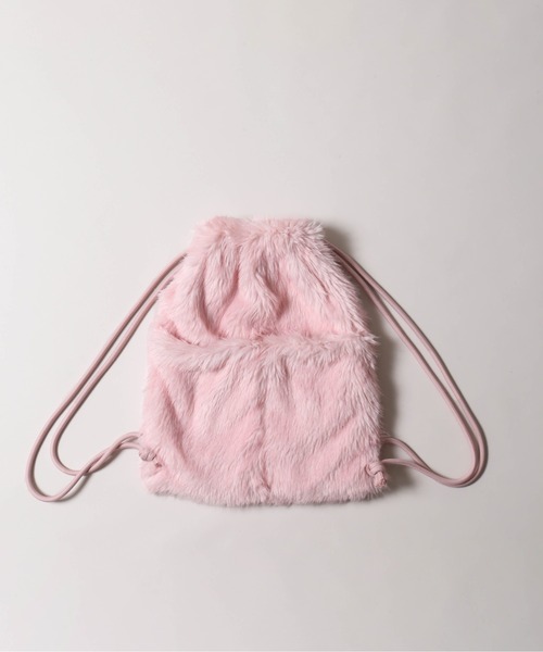 WC（ダブル シー）の「《秋冬新作★》モコモコフェイクファーナップサック（バックパック/リュック・レディース・ブラウン/ピンク・FREE）」の11枚目の写真
