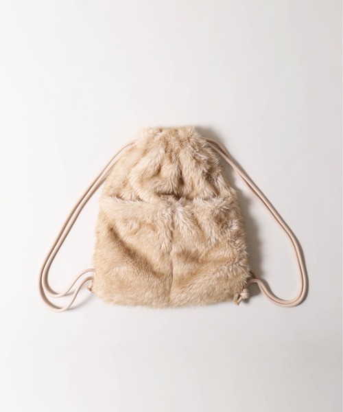 WC（ダブル シー）の「《秋冬新作★》モコモコフェイクファーナップサック（バックパック/リュック・レディース・ブラウン/ピンク・FREE）」の18枚目の写真