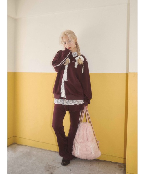 WC（ダブル シー）の「《秋冬新作★》モコモコフェイクファーナップサック（バックパック/リュック・レディース・ブラウン/ピンク・FREE）」の21枚目の写真