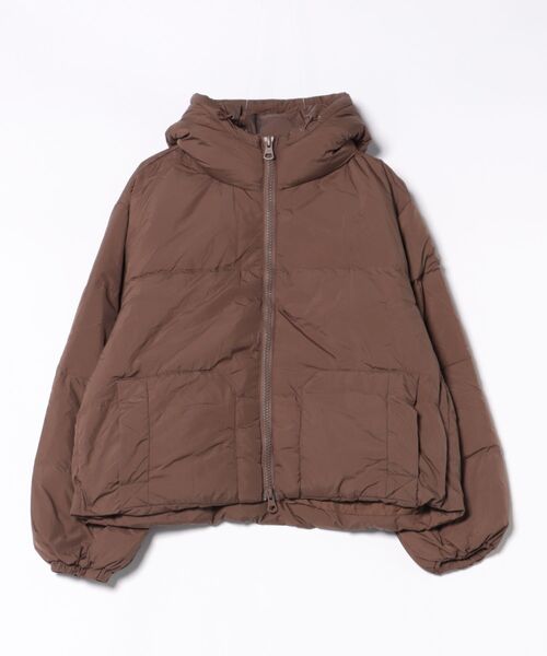 aimoha(アイモハ)の「シンプルショートダウン (AW)(ダウンジャケット/コート・レディース・ブラウン/ライトグリーン/オフホワイト・MEDIUM)」の7枚目の写真