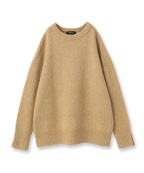 アンタイトル（UNTITLED）/三つ杢カラーニット セール】【ゆったり】三つ杢カラーニット（ニット/セーター