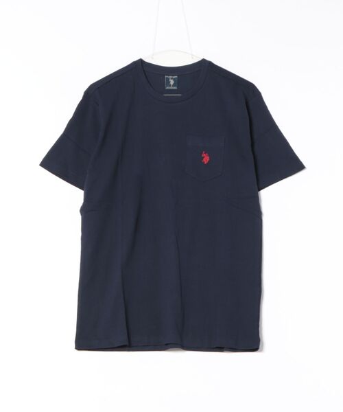 U.S. POLO ASSN.(ユーエスポロアッスン)の「【Bl】【U.S. POLO ASSN】ワンポイント刺繍コットンTシャツ(Tシャツ/カットソー・メンズ・ネイビー/ブラック/イエロー/ホワイト・MEDIUM/LARGE/X-LARGE/SMALL)」の3枚目の写真