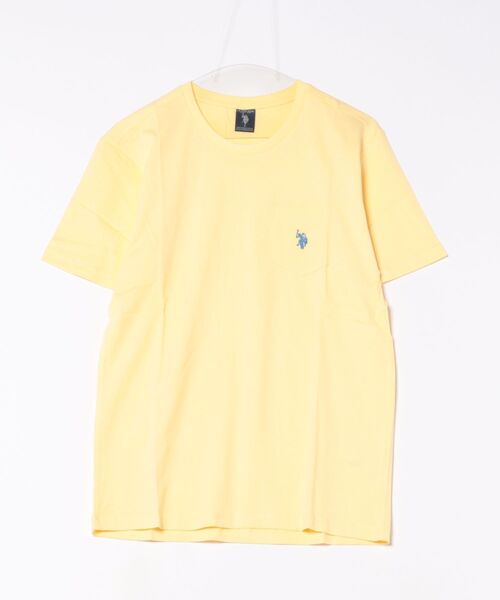U.S. POLO ASSN.(ユーエスポロアッスン)の「【Bl】【U.S. POLO ASSN】ワンポイント刺繍コットンTシャツ(Tシャツ/カットソー・メンズ・ネイビー/ブラック/イエロー/ホワイト・MEDIUM/LARGE/X-LARGE/SMALL)」の4枚目の写真