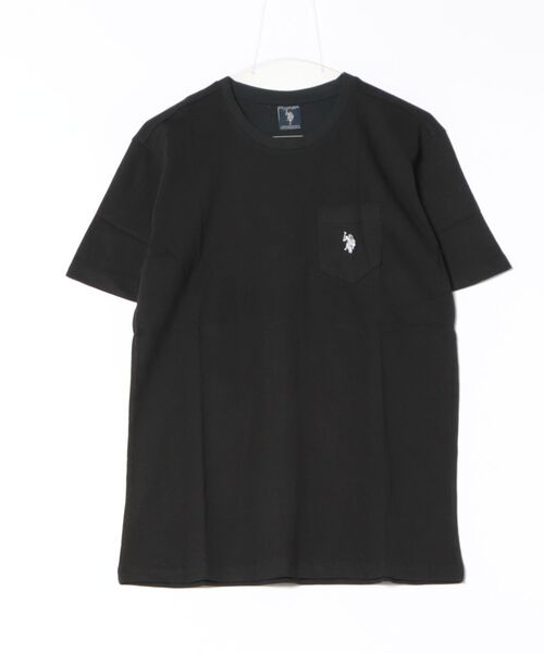 U.S. POLO ASSN.(ユーエスポロアッスン)の「【Bl】【U.S. POLO ASSN】ワンポイント刺繍コットンTシャツ(Tシャツ/カットソー・メンズ・ネイビー/ブラック/イエロー/ホワイト・MEDIUM/LARGE/X-LARGE/SMALL)」の2枚目の写真