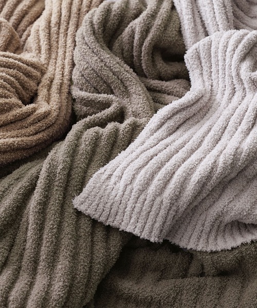 もちもちホイップブランケット｜ストライプ│ダブル【furry doudou