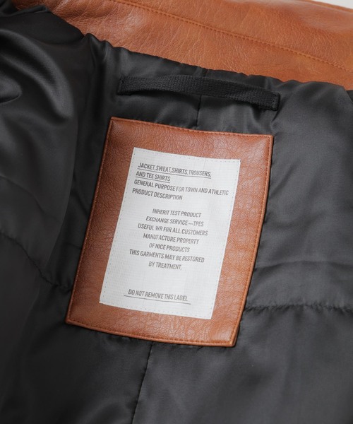 B.C STOCK（ベーセーストック）の「フェイクレザー A-2 ブルゾン（ブルゾン・メンズ・ブラック/キャメル/ブラウン・LARGE/MEDIUM）」の18枚目の写真