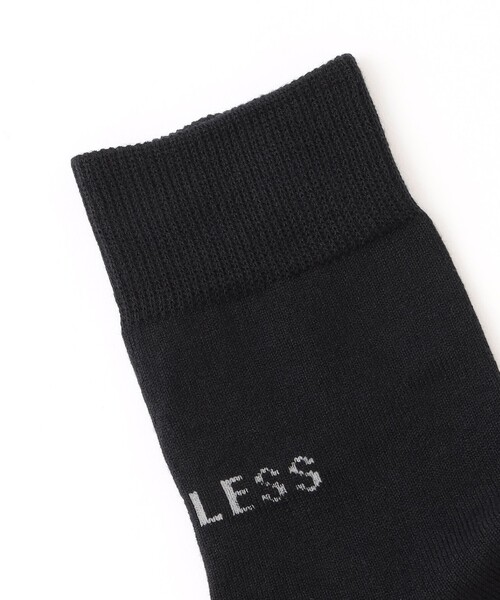 Tabio（タビオ）の「25AW EXCLUSIVE!!【Tabio/タビオ】「LOVELESS」ロゴソックス メンズ（ソックス/靴下・メンズ・ブラック/ホワイト・FREE）」の4枚目の写真