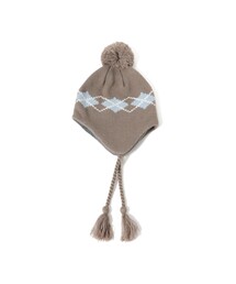 B:MING by BEAMS | イヤーフラップ アーガイル ニット キャップ(ニットキャップ/ビーニー)