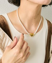 ear PAPILLONNER（イアパピヨネ）の「ハートマグネットパールネックレス（ネックレス）」