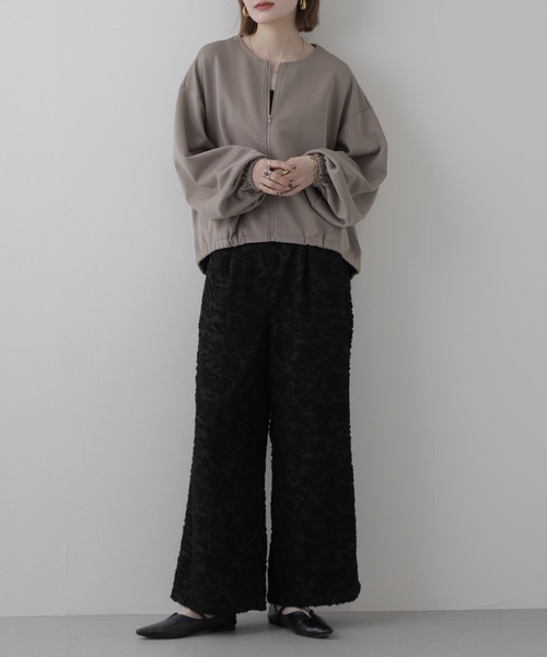 EGLANTINE(エグランティーヌ)の「EGLANTINE ジャガードパンツ(その他パンツ・レディース・ブラック/アイボリー/ブラウン・38)」の9枚目の写真
