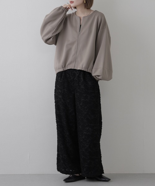 EGLANTINE(エグランティーヌ)の「EGLANTINE ジャガードパンツ(その他パンツ・レディース・ブラック/アイボリー/ブラウン・38)」の11枚目の写真