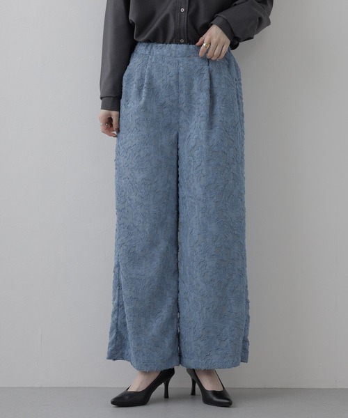 EGLANTINE(エグランティーヌ)の「EGLANTINE ジャガードパンツ(その他パンツ・レディース・ブラック/アイボリー/ブラウン・38)」の21枚目の写真