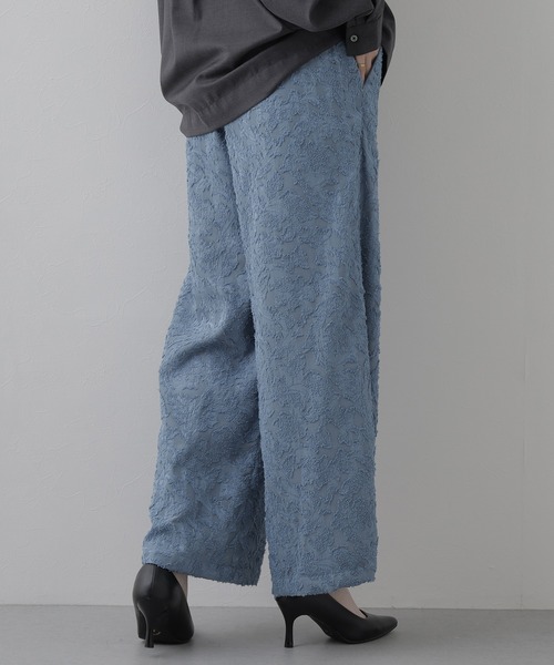 EGLANTINE(エグランティーヌ)の「EGLANTINE ジャガードパンツ(その他パンツ・レディース・ブラック/アイボリー/ブラウン・38)」の13枚目の写真