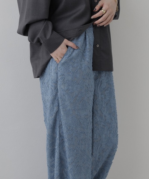 EGLANTINE(エグランティーヌ)の「EGLANTINE ジャガードパンツ(その他パンツ・レディース・ブラック/アイボリー/ブラウン・38)」の14枚目の写真