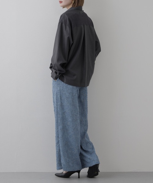 EGLANTINE(エグランティーヌ)の「EGLANTINE ジャガードパンツ(その他パンツ・レディース・ブラック/アイボリー/ブラウン・38)」の19枚目の写真