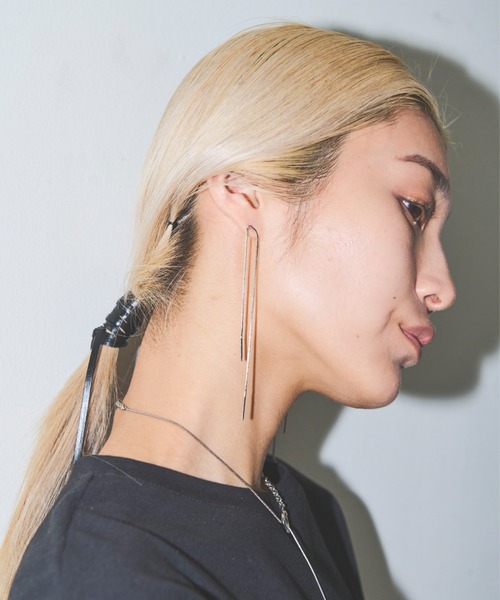 AIC.（エーアイシー）の「【再入荷】ロングチェーンピアス（ピアス（両耳用）・レディース・シルバー/ゴールド・FREE）」の11枚目の写真