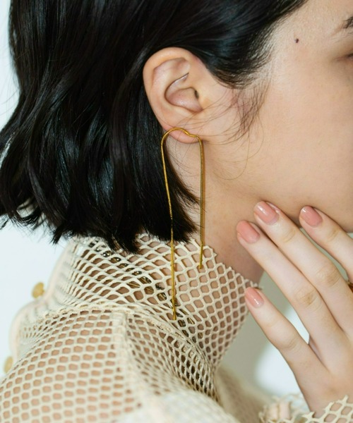 AIC.（エーアイシー）の「【再入荷】ロングチェーンピアス（ピアス（両耳用）・レディース・シルバー/ゴールド・FREE）」の13枚目の写真