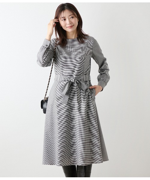 NEWYORKER（ニューヨーカー）の「スライドドットプリント ボウタイ半袖