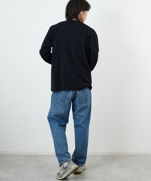 HANES（ヘインズ）の「[HANES/ヘインズ] 1P KURO クルーネックロングスリーブＴシャツ（Tシャツ/カットソー・レディース・ブラック・S/M/L/XL）」の22枚目の写真