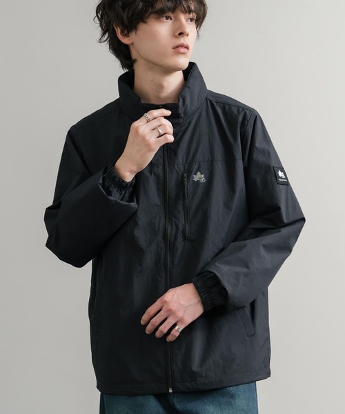 セール】LOGOS ロゴス 撥水 裏タフタワンポイントロゴスタンドネック