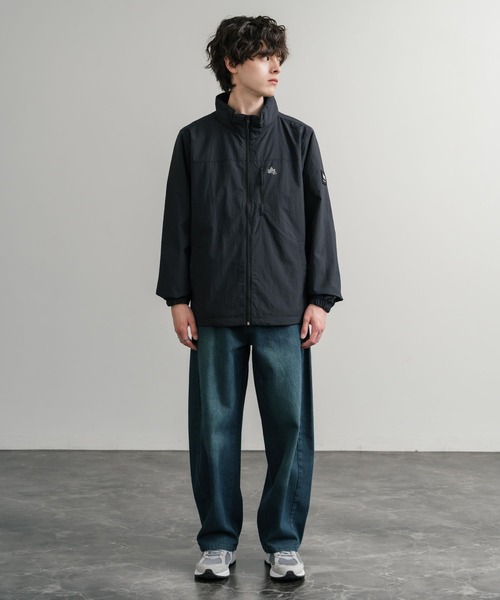 セール】LOGOS ロゴス 撥水 裏タフタワンポイントロゴスタンドネック