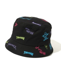 THRASHER | 【THRASHER/スラッシャー】総柄刺繍 バケットハット(ハット)