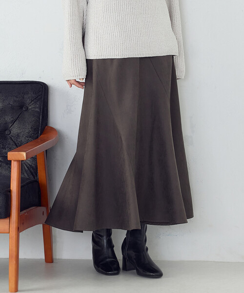 COMME CA ISM(コムサイズム)の「エスカルゴスカート(スカート・レディース・チャコール/ベージュ・MEDIUM/LARGE)」の15枚目の写真