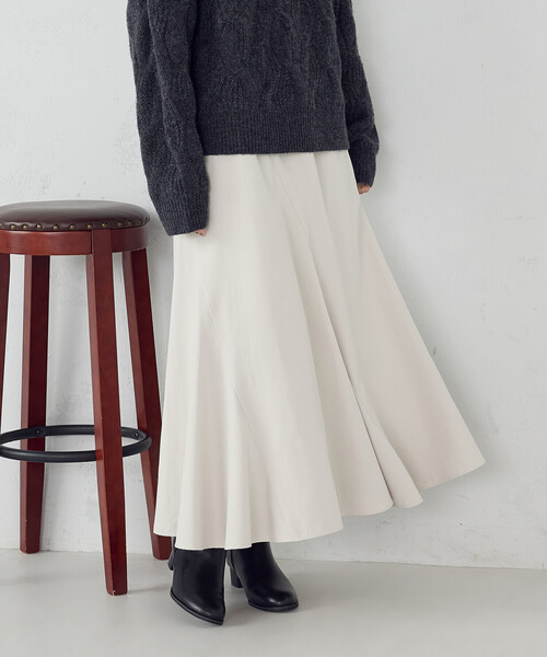 COMME CA ISM(コムサイズム)の「エスカルゴスカート(スカート・レディース・チャコール/ベージュ・MEDIUM/LARGE)」の20枚目の写真