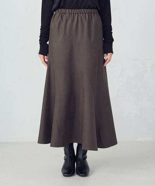 COMME CA ISM(コムサイズム)の「エスカルゴスカート(スカート・レディース・チャコール/ベージュ・MEDIUM/LARGE)」の10枚目の写真