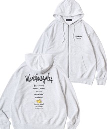 MARK GONZALES ARTWORK COLLECTION/マークゴンザレス 別注 裏毛 ストリート バックプリント スウェット ジップアップパーカー/長袖 トップス フルジップパーカー/レディース メンズ