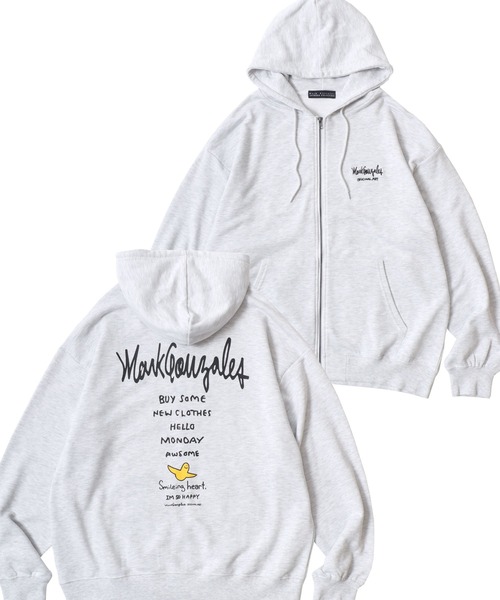 Mark Gonzales（マーク・ゴンザレス）の「MARK GONZALES ARTWORK COLLECTION/マークゴンザレス 別注 裏毛 ストリート バックプリント スウェット ジップアップパーカー/長袖 トップス フルジップパーカー/レディース メンズ（パーカー・メンズ・グレー系その他2/グレー系その他3/グレー系その他4/ブラック/グレー系その他/ブラック系その他2/アッシュグレー/グレー/ブラック系その他・M/L/XL）」の8枚目の写真