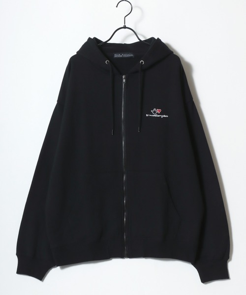 Supreme マークゴンザレス ジップアップパーカー S カナダ製 Mark Gonzales（マークゴンザレス） ジップアップパーカー M ブラック