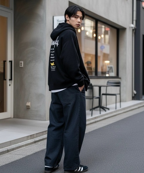 Mark Gonzales（マーク・ゴンザレス）の「MARK GONZALES ARTWORK COLLECTION/マークゴンザレス 別注 裏毛 ストリート バックプリント スウェット ジップアップパーカー/長袖 トップス フルジップパーカー/レディース メンズ（パーカー・メンズ・グレー系その他2/グレー系その他3/グレー系その他4/ブラック/グレー系その他/ブラック系その他2/アッシュグレー/グレー/ブラック系その他・M/L/XL）」の13枚目の写真