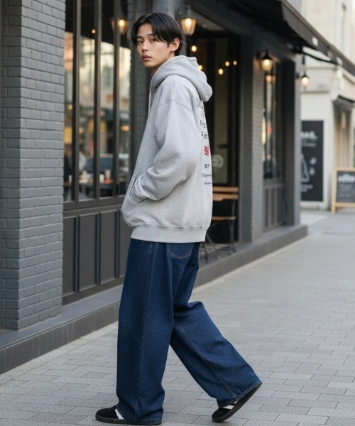 Mark Gonzales（マーク・ゴンザレス）の「MARK GONZALES ARTWORK COLLECTION/マークゴンザレス 別注 裏毛 ストリート バックプリント スウェット ジップアップパーカー/長袖 トップス フルジップパーカー/レディース メンズ（パーカー・メンズ・グレー系その他2/グレー系その他3/グレー系その他4/ブラック/グレー系その他/ブラック系その他2/アッシュグレー/グレー/ブラック系その他・M/L/XL）」の18枚目の写真