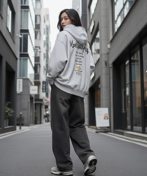 Mark Gonzales（マーク・ゴンザレス）の「MARK GONZALES ARTWORK COLLECTION/マークゴンザレス 別注 裏毛 ストリート バックプリント スウェット ジップアップパーカー/長袖 トップス フルジップパーカー/レディース メンズ（パーカー・メンズ・グレー系その他2/グレー系その他3/グレー系その他4/ブラック/グレー系その他/ブラック系その他2/アッシュグレー/グレー/ブラック系その他・M/L/XL）」の20枚目の写真