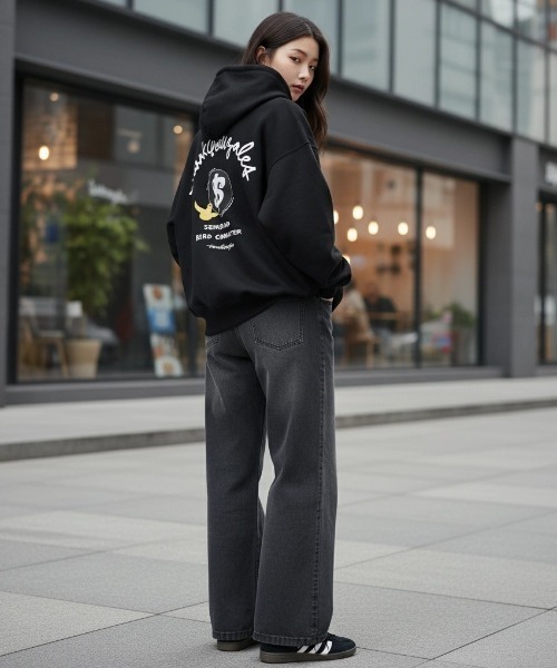 Mark Gonzales（マーク・ゴンザレス）の「MARK GONZALES ARTWORK COLLECTION/マークゴンザレス 別注 裏毛 ストリート バックプリント スウェット ジップアップパーカー/長袖 トップス フルジップパーカー/レディース メンズ（パーカー・メンズ・グレー系その他2/グレー系その他3/グレー系その他4/ブラック/グレー系その他/ブラック系その他2/アッシュグレー/グレー/ブラック系その他・M/L/XL）」の22枚目の写真