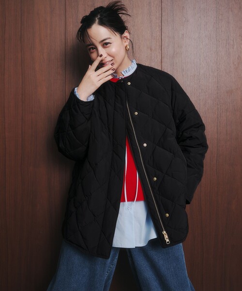 自宅で洗濯OK / 軽量で暖かい】TAIONコラボ キルティングブルゾン