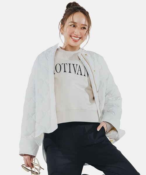 自宅で洗濯OK / 軽量で暖かい】TAIONコラボ キルティングブルゾン