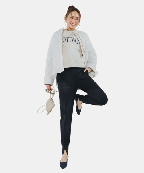 美品✨　TAION UNFILO キルティング ブルゾン ダウンジャケット　黒 自宅で洗濯OK / 軽量で暖かい】TAIONコラボ キルティングブルゾン