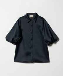 今季購入　ユナイテッドアローズ　ネイビー 半袖 ブラウス UNITED ARROWS（ユナイテッドアローズ）の「イレギュラー